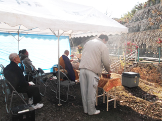 平成23年9月10日、海田太陽霊園の供養祭です。